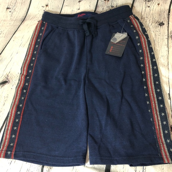 Men's Blue Star-Striped Shorts - Picture 1 of 3